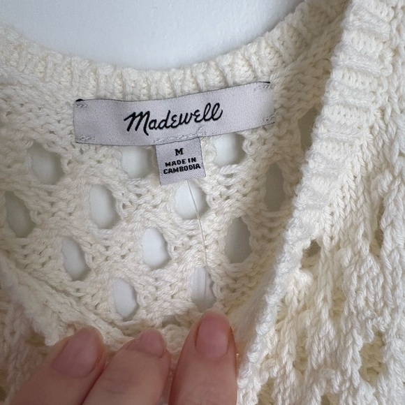Madewell Cream Knit Sleeveless Top - Picture 2 of 4